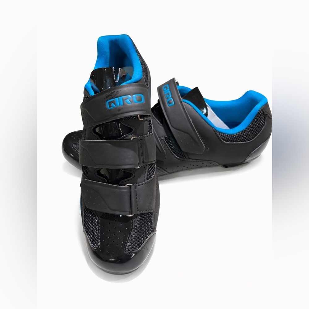 NWT-Giro Cycling Shoe Black Blue 3-strap Road Bike Shoe Unisex